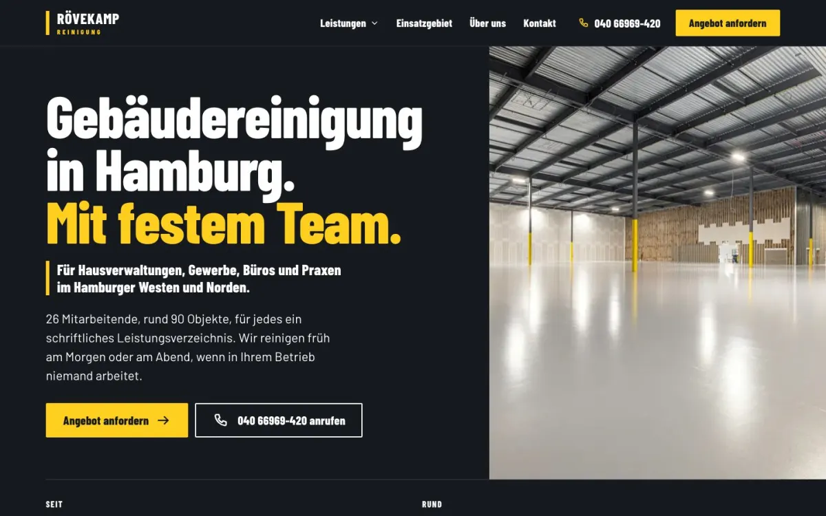 Startseite des Beispiels Kraftvoll und groß am Computer